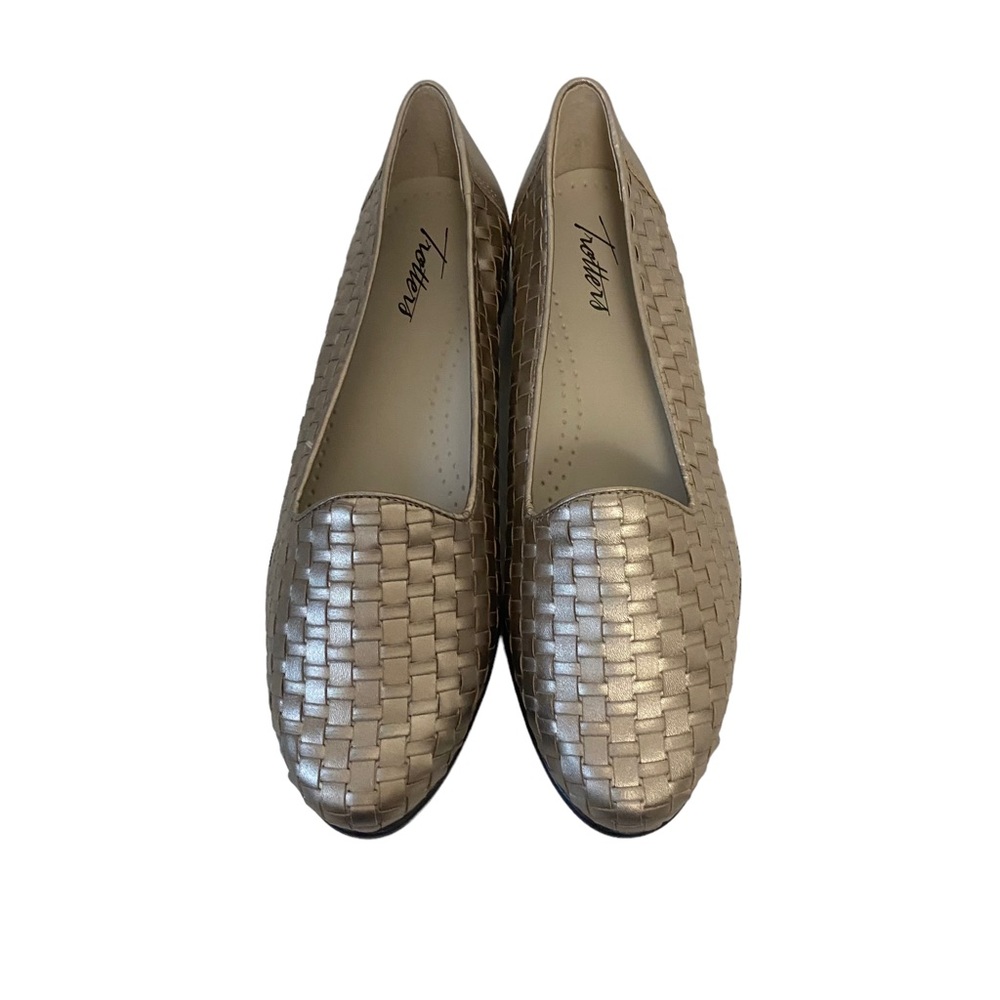 Trotters Metallic Woven Loafers in Gold and Silver Tones - Picture 6 of 11